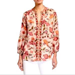 NWT Johnny Was Pink Paris Effortless Blouse